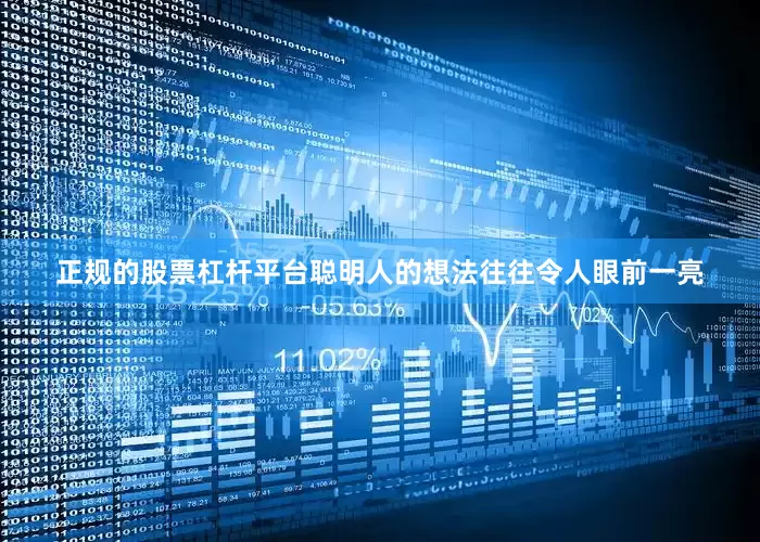 正规的股票杠杆平台聪明人的想法往往令人眼前一亮
